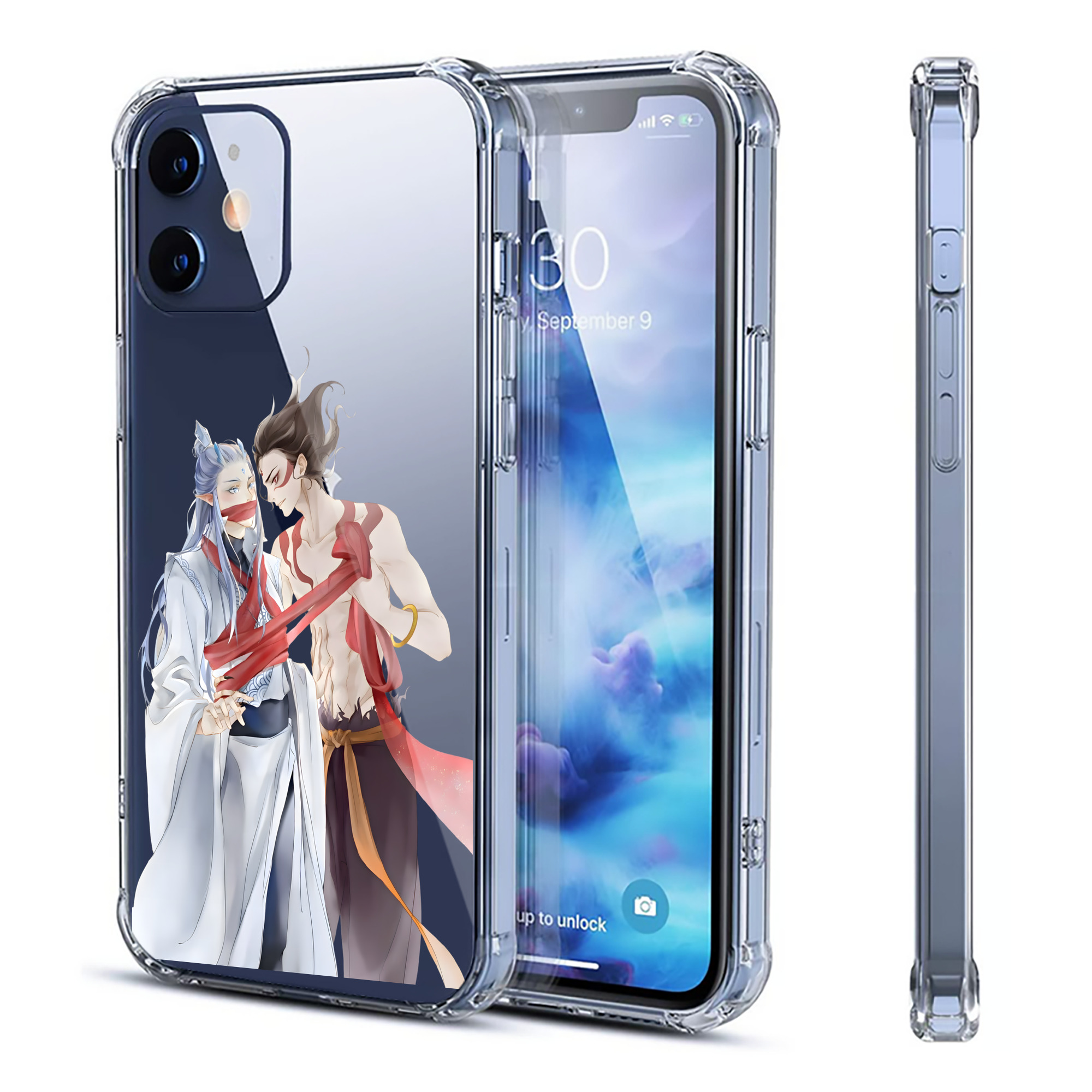 （画像用） Ne Zha 2 ナタ 魔童の大暴れ 【iPhone 12シリーズ対応】透明スマホケース（クリアソフトケース）